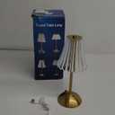 Vintage Lamp,2000mAh Rechargeable Lamps Cordless Lamp,3 Colors+10 Brightness Small Battery Operated Lamps for Bedroom (Gold-Rose)