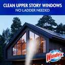 Windex Outdoor Window and Glass Cleaner for Hose Ammonia Free, Concentrated Formula for Deep Outdoor Clean, Patio Cleaner, Compatible With All Hoses, 32 Fl Oz (Pack of 2)