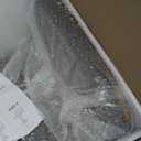 Armen Living LCCASWBAGRB201 Caf Adjustable Barstool in Grey Faux Leather and Brushed Stainless Steel Finish, Gray/Walnut, 31.5" x 19.29" x 17"