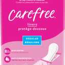 Carefree Panty Liners for Women, Regular, Wrapped, Unscented, 54ct