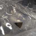 Clear Tarps with Grommets 14 Mil Clear PVC Tarp 400g/m Thickened Tear Resistant, for Camping, Plants Greenhouse, Cars, Patio (3' X 6')