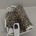 Deepsoon Heating Pad,Electric Heating Pads for Back,Neck,Moist Heating Pad for Abdomen Shoulder Knee Legs,Dry/Moist Heat&Auto Shut Off,Mother's Day Birthday for Men and Women,Leopard Print,24x12 Inch