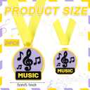 24 Pcs Music Award Medals Rubber Medals Bulk Winner Encourage Team Participation for Kids Adults Competitions Award Trophy Prize Party Supplies