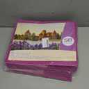 Zzrywuty 50 Packs Heavy Duty Rose Purple 2 Pocket Folders with Business Card Slot,Holds 100 Sheets Fits Letter Size File Folder Presentation Folder for School,Office,Home