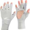 8 Fans Fishing Gloves UPF50+ Fly Fishing Gloves, Fingerless Gloves Sun Protection Gloves Men Women for Outdoor, Kayaking, Cycling, Rowing (X-Large)