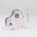 Dog memorial gifts for loss of dog sympathy gift, rainbow bridge bracelet pet memorial gifts for dogs bereavement Remembrance passing away Condolence gifts Plague for Table Desk Decor