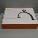 Yokilly Half Moon Light for Nail Desk: 29" Foldable Half Moon Desk Lamp with Phone Holder for Beginner - Arch Nail Tech Light with 3 Color Modes & 10 Brightness for Manicure Salon (White, Large)