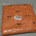 Fall Halloween Ghost Throw Pillow Covers 18x18 Set of 2 - Cute Ghost Horror Decor Pillow Cases - Faux Fur Decorative Pillows for Home Couch - Spooky Hallowen Party Decorations Indoor - Orange