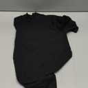 MANGOPOP Women's Mock Turtle Neck Slim Fit 3/4 Sleeve T-Shirt S