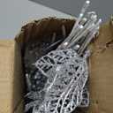 ROSELEAF 28 Pack Christmas Tree Ornaments, Artificial Glitter Berry and Flowers Stem Silver Branches Picks for Xmas Tree Decoration Gift Small Vase Home Holiday Wedding Party Decor