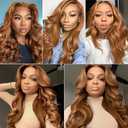 Color #30 Human Hair Bundles Light Brown Body Wave Single Bundle Human Hair 18 Inch Double Weft Unprocessed Virgin Remy Hair Extension 100g Per Bundle