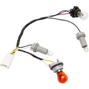 Replacement Tail Light Lamp Wiring Harness and Socket with Complete Bulb Set - Compatible with Hyundai Sonata 2011, 2012, 2013 - Rear Exterior Light Wire Harness - 92450-3Q000, 92450 3Q000