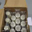 Homemory 12 Pcs Real Wax Flameless Taper Candles with Remote Timer and Dimmer, Battery Operated Candlesticks with Flickering Light, Ivory Window Candles, 9.6 Inches for Wedding Home Decor