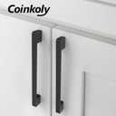 10 Pack Matte Black Cabinet Handles 7.5 inch(192MM) Drawer Pulls Black Cabinet Pulls Cabinet Hardware for Kitchen Cupboard Drawer Dresser