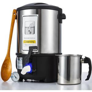 Electric Wax Melter for Candle Making, 7 Qts (14 Lbs), Soy Wax Melting Pot Kit with Quick Pour Valve
