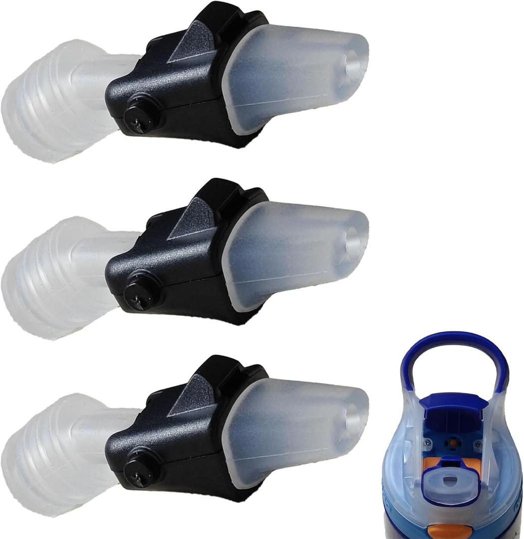 Dogxiong 3 Pack Kids Bottle Replacement Bite Valves Replacement for Contigo Water Bottles Bite Valve Multi-Pack for Silicone Water Bottles Bite Valve Replacement