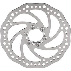 Bicycle Disc Brake Rotor 160mm Stainless Steel Bicycle Rotors Mountain Bike Flange Disc Brake Kit Threaded Hubs Brake Disc Rotor Flange Adapter with 6 Bolts