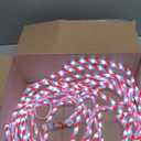 Joiedomi 40FT LED Candy Cane Rope Lights, Waterproof Outdoor 360 LED Christmas Decor Lights for Garden Yard Party Xmas Christmas Holiday Decorations (Red & Cool White)