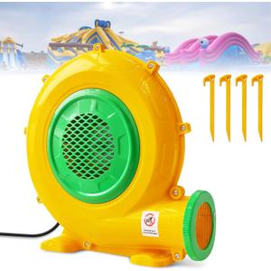 Bounce House Blower: 750W Air Blower for Inflatables with Double Sided Fan Blade, Portable and Powerful for Bouncy Castle, Water Slide, Jump Slides, Inflatable Arch