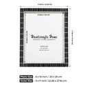 Handicrafts Home 8x10 Picture Frames Pack of 2 Manhattan Collection Resin Inlay Photo Frame, Decorative Frames for Wall & Desk, Boho Chic & Vintage Inspired Home Decor, Unique Handmade Photo Display