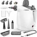 Handheld Steam Cleaner, Steam Cleaner with 16 PCS Accessory & Safety Lock, Large Capacity Natural Surface Steam for Cleaning, Multipurpose Steam Cleaner for Home, Car, Bathroom, Grease(White)