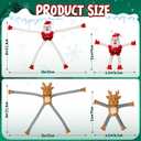 Chirstmas Gifts Toys for Kids, 4 Pack Suction Pop Tube Fidget Toys Chirstmas Themed, Chirstmas Stocking Stuffers for Boys Girls, Sensory Autism Toys for Children with Autistic ADHD