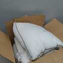 Goose Down Fiber Pillows, Gusseted Pillows King Size Set of 2, King 18*34