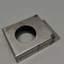 Gate Lockbox Single Hole Weldable Steel 3 1/2" x 4 1/4" x 1 1/2" Unpainted
