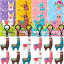 JOYIN 28 Pack Valentines Day Gifts Cards for Kids with Llama Keychain for Valentine's Classroom Exchange Cards and Valentines Party Favor