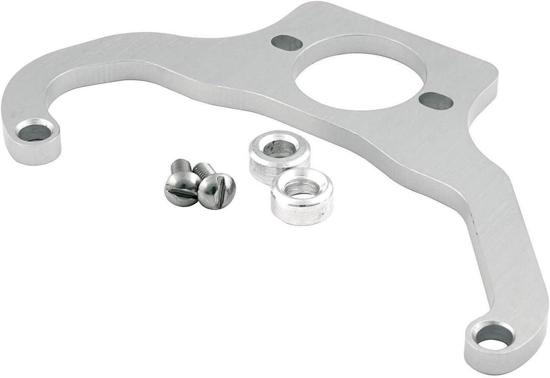 Allstar Performance ALL54286 Silver Anodized Billet Aluminum Fuel Regulator Mounting Bracket for 4500 Style Series Carburetor and Holley Regulator