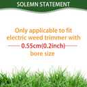 6-inch Wire Weeding Brush Trimming Head, a New Type of Wire Mowing Head Compatible with Battery Powered Cordless Rope Trimmer with 6-plade Rope Trimmer Replacement Head (1, 6 Blades)