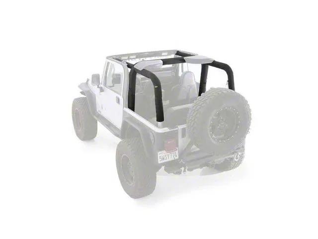 RAMPAGE PRODUCTS Roll Bar Pad & Cover Kit for Jeep Wrangler TJ | Black Denim | 769015 | Fits 1997-2002 Jeep Wrangler TJ