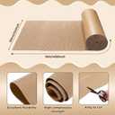 MotiMind Corrugated Cardboard Roll, 24 x 400 Inches Single Face Cushioned Wrap Corrugated Cardboard Paper for Shipping, Packing, Moving, Crafts & Floor Protection (Brown)