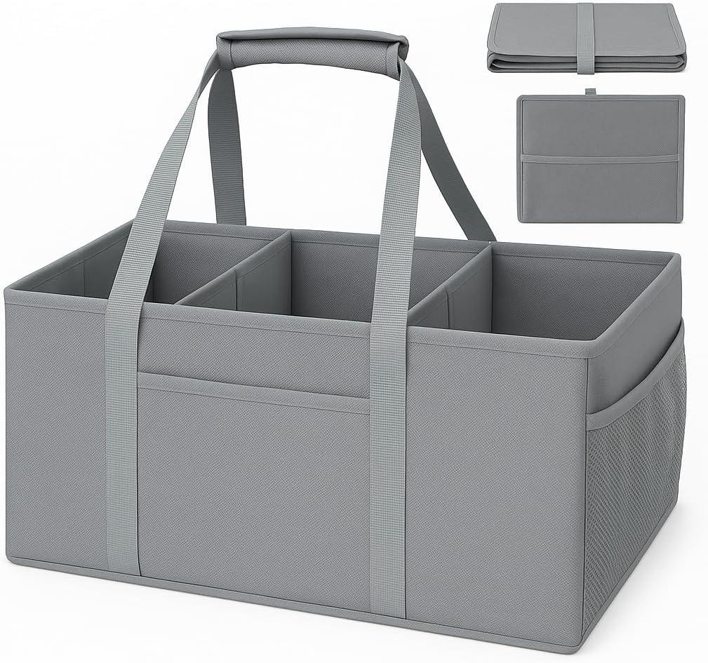 Extra Large Utility Tote Bag with Handles, 50L Reusable XL Heavy Duty Tote Bag