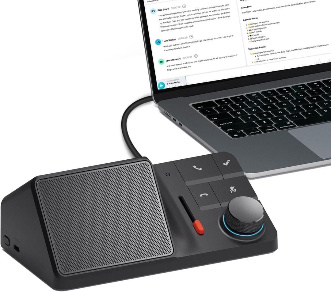 H1E USB C Docking Station with AI Voice Recorder, Auto Transcription & Summarization, 4K HDMI, 1Gbps Ethernet, 5Gbps Data Transfers, 83W PD, Laptop Docking Station for Windows/Mac/ChromeOS (H1E)