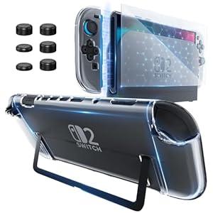 HEYSTOP Nintendo Switch 2 Case-Compatible with Nintendo Switch 2 Console and Joy-Con Controller with Screen Protector and Thumb Grips-Shock Absorption and AntiScratch Dockable