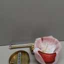 Duty Heavy Amber Glass Vintage Retro Farmhouse Mini Wall Lamp Sconces Gold Brass Finish Wall Light for Kitchen Island Bedside (Amber)