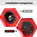 RT-TCZ Fuel Filler Door Gas Tank Cap Cover Accessories for 2007-2017 Jeep Wrangler JK & Unlimited Sport Rubicon Sahara (US Flag)