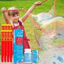 Giant Bubble Wand - Bubble Wands, Bubbles for Kids, Big Bubble Wand Huge Rope, 8 Pack Giant Bubble Wands + Bubble Solution Powder  Makes 3 Gallons, Outdoor Summer Fun
