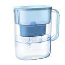 Waterdrop Alkaline Lucid 10-Cup Large Water Filter Pitcher with 1 Filter, Healthy, Improved Coffee Taste, Clean & Toxin-Free Mineralized Alkaline Water (100 Gallons), Up to PH 9.5, BPA Free, Blue (Azure)