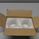 DWTS DANWEITESI Espresso Cups Set of 2: Espresso Machine Accessories - Espresso Shot Cups for Home Baristas - Essential Coffee Bar Accessories - 4oz Glass Espresso Cup Set with Handled and Spout