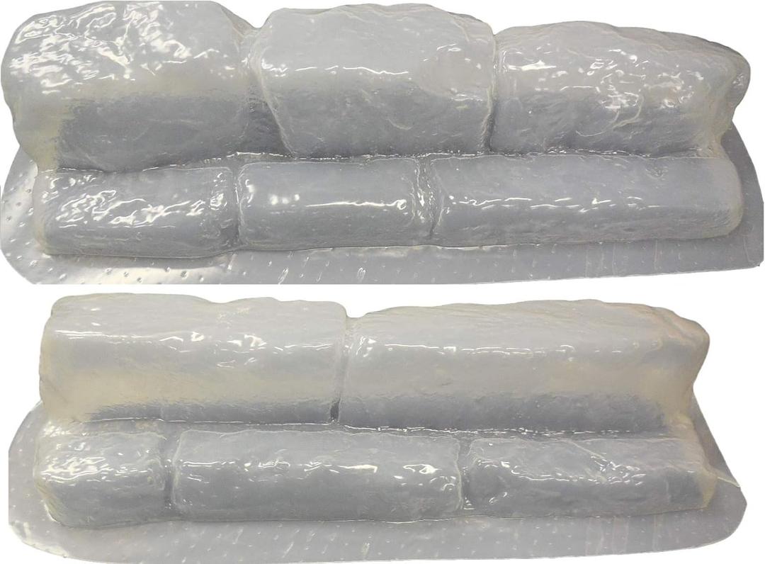 Set of Flagstone Rock Look Plastic Craft Molds use Concrete or Cement to Make Your own Patio Borders and Edgers 5021