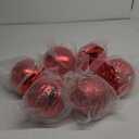 Extra Large Size Outdoor Christmas Ornaments, Oversized Huge Big Shatterproof Xmas Christmas Plastic Balls for Outside Lawn Yard Tree Hanging Decorations (6"/150mm, Red, 6 Packs)