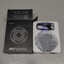 Hupoaf Bluetooth Shower Speaker, Bluetooth Speaker 5.3, 6D Sound, Portable Speaker with Suction Cup/Hook, IPX7 Waterproof, with LED Light/Time Display, for Outdoor/Party/Bathroom//Kayak/Gift (Black)