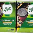 Ball Leak-Proof Plastic Lids for Glass Mason Jars, Used for Canning, Pickling, Juice, Jam, Jelly (Wide, 6 Count (Pack of 2))