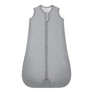 Mosebears Sleep Sack Baby Winter Wearable Blanket with 2-Way Zipper,2.5 TOG Cotton Sleep Sack Unisex (Grey, 0-6 Months)