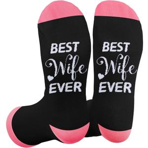 Valentines Day Gifts for Her Wife Christmas Mothers Day Stocking Stuffers Wedding Anniversary Birthday Appreciation Romantic Unique Presents Ideas Best Wife Ever Gifts Cozy Socks from Husband