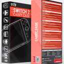 Orzly Case Compatible with Nintendo Switch 2 Protective Travel Carry Case with Screen Padding, Game Card & microSD Slots, Zipped & Open Pockets for Accessories 7.9" Gift Boxed