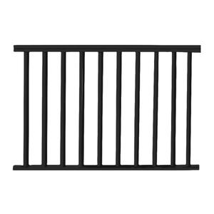 Superior Aluminum Railing Kit | Deck, Porch & Balcony Railing for Outdoor Use  Level, 36" H x 4'W, Black