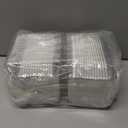 100 Pack Clear Plastic Square Hinged Food Container,Disposable Plastic To Go Containers with Clear Lids,Cake Slice Containers Clamshell Takeout Tray for Pastry,Salad,Dessert(5.1"x 4.7"x 2.8")